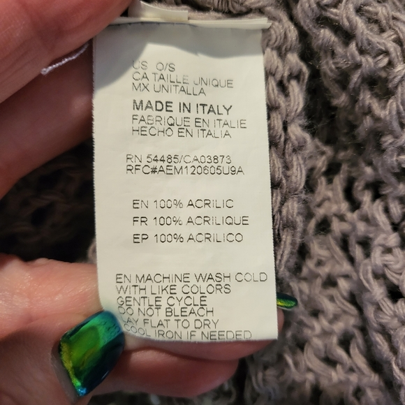 Don't Ask Why Open Knit Crochet Cardigan - Dusty Purple - One Size - Picture 6 of 11